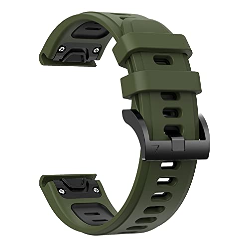 LLKHFA EasyFit Silicone Muñequera de la muñeca para Garmin Fenix​6 Pro 5 Plus 22mm Reloje de liberación rápida FENIX5 FENIX6 Forerunner 945 Watch Band