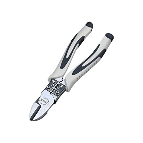 lmoikesz Alicada Diagonal Stripping Cable de Alambre eléctrico Nipper Combinación de Stripper Aleación Multifuncional Mano doméstica, 7 Pulgadas 5-en-1 Tipo 3