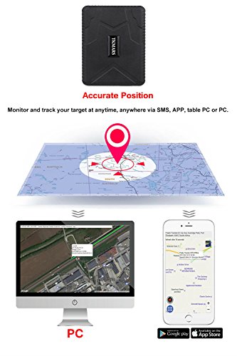 Localizador GPS para Coche ，120 Días de Tiempo de Espera Prolongado Impermeable GPS Tracker de Imán Fuerte para Camiones de Motocicleta TK915