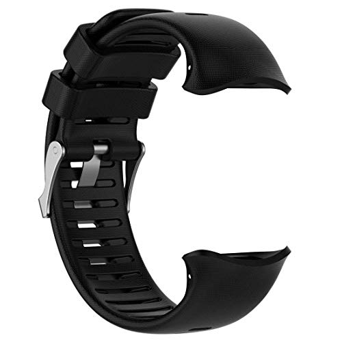 LOKEKE Compatible con Polar Vantage V Smart Watch Correa de repuesto de silicona para reloj inteligente Polar Vantage V (silicona negra)