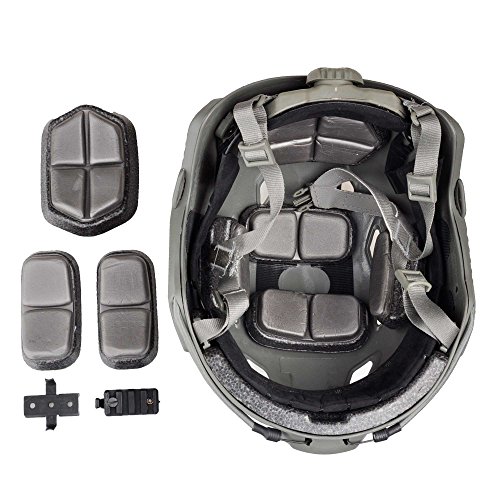 LOOGU Fast BJ Base Jump Casco protector con 12 en 1 Headwear (FG)