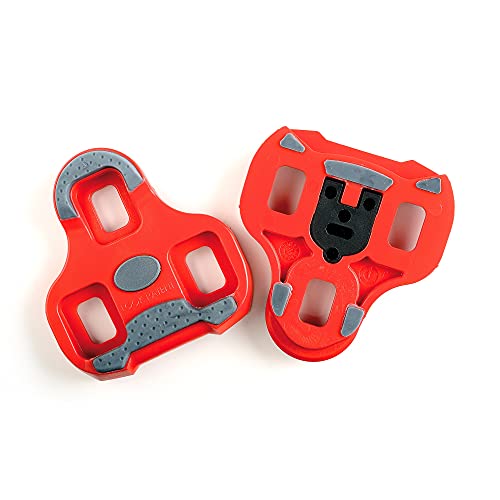 LOOK Cycle - Calas de Ciclismo Delta con Función de Posicionador de Memoria - Compatible con Pedales Estándar LOOK Pedales no KEO - Peso y Tamaño Reducido - 0° Libertad Angular - Color Rojo