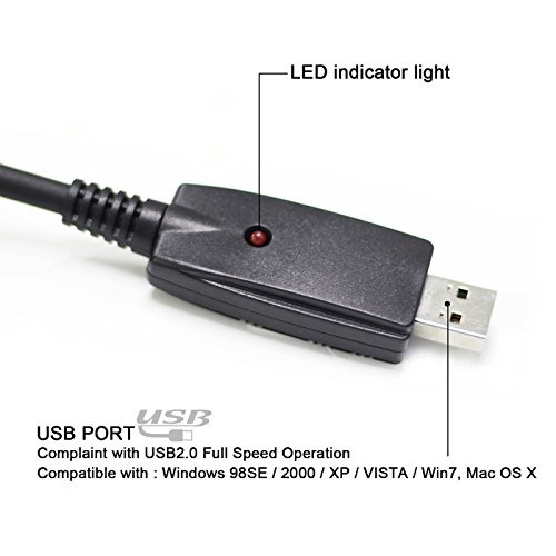LoongGate Cable de micrófono USB a XLR - 3 pines USB macho a XLR Cable de conversor de enlace de micrófono femenino Cable de audio de Studio Cable de conexión Adaptador (3m)