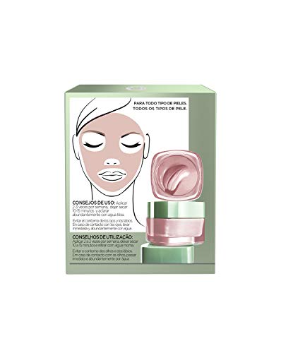 L'Oreal Paris Dermo Expertise Arcillas Puras Mascarilla Purificante, Tono: Roja - Total 50 ml