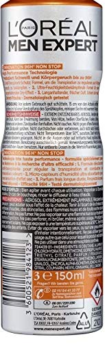 L'Oreal Paris Men Expert Deo Spray Sensitive Control R 150 ml - Lote de 6