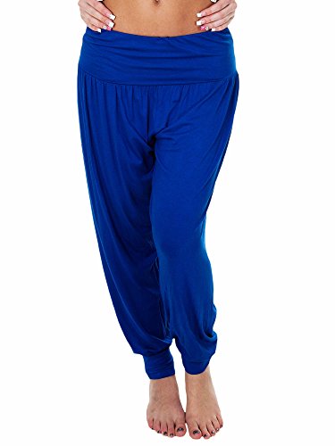 Love My Fashions® Nuevas Mujeres Lisas Alibaba Harem Tobillo Puños Pantalones de Mujer de Longitud Completa Pantalones Deportivos de Yoga Pilates Tallas Grandes