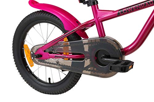 LÖWENRAD Bicicleta Infantil para niños y niñas a Partir de 4-5 años | Bici 16" Pulgadas con Frenos | Berry