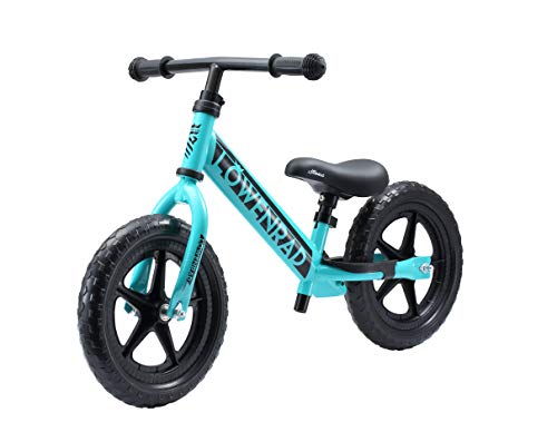 LÖWENRAD Bicicleta sin Pedales para niños y niñas a Partir de 3 - 4 año, Bici 12" Ligero (3KG) con sillín y manubrio Regulable, Turquesa