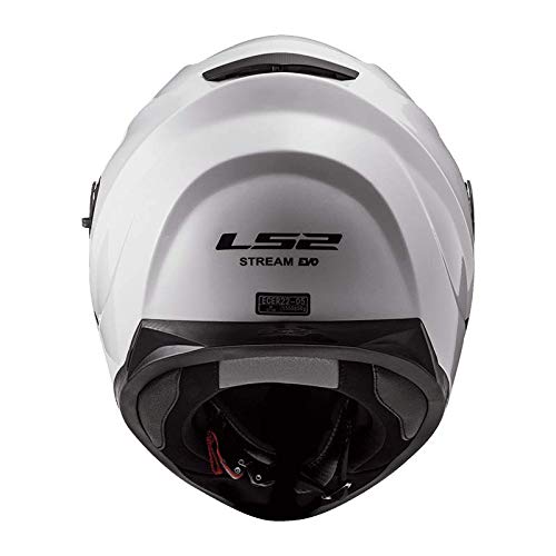 LS2 Casco de moto STREAM EVO Blanco, Blanco, M