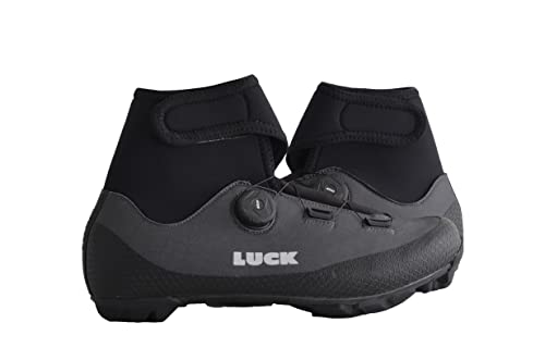 LUCK Fenix | Zapatillas MTB de Invierno para Hombre y Mujer | Botas Invierno de Ciclismo BTT (Gris, Numeric_37)