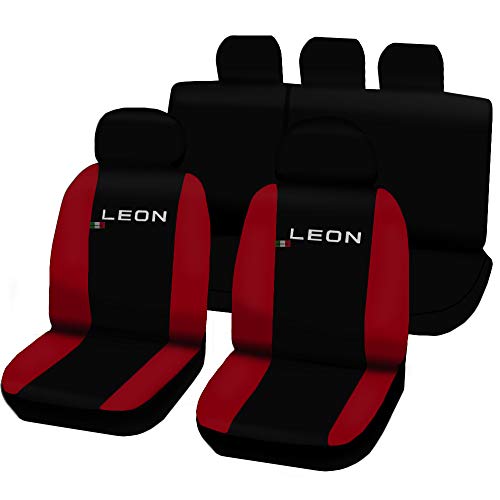 Lupex Shop n.r – Fundas para Asientos Seat Leon 3 A Serie Bicolor en Piel