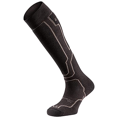 Lurbel Peak Silk, Calcetines Térmicos de lana, Calcetines para Esquí, Calcetines Anti-ampollas y Anti-olor, Calcetines sin costuras, Calcetín para frío extremo. (GRANDE - L)