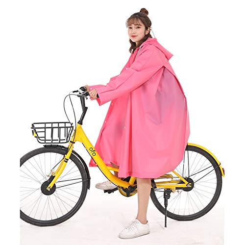 LXRZLS Chaqueta Impermeable para Ciclismo - Multifuncional - Poncho Impermeable - Transparente - Ride Cycling, Ride Electric, Ride Motorcycle, Running - Unisex (Color : Pink, Size : XL)
