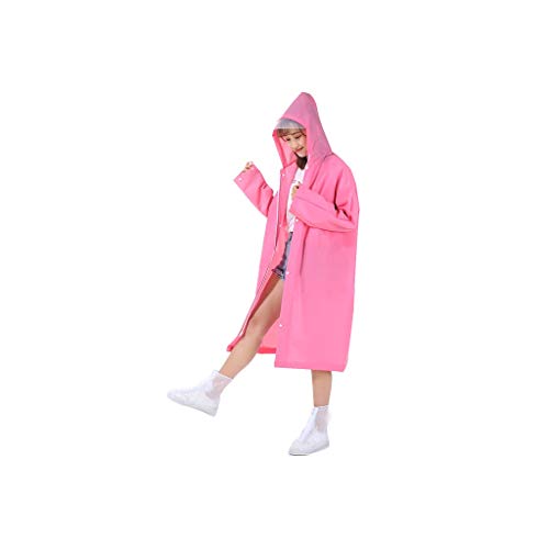 LXRZLS Chaqueta Impermeable para Ciclismo - Multifuncional - Poncho Impermeable - Transparente - Ride Cycling, Ride Electric, Ride Motorcycle, Running - Unisex (Color : Pink, Size : XL)