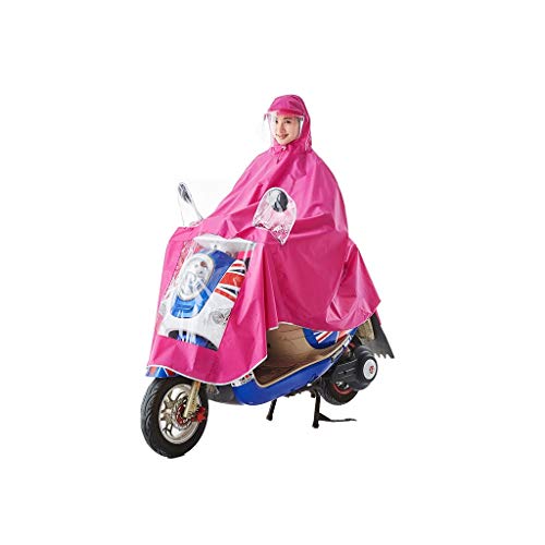 LXRZLS Chubasquero para Ciclismo - Multifuncional - Poncho Impermeable - para Correr, eléctrico, Motocicleta - Unisex - Capucha para Lluvia (Color : Red, Size : XXXXL)