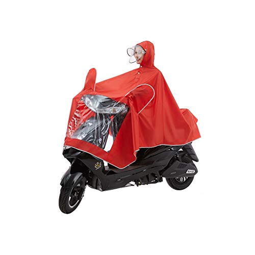 LXRZLS Chubasquero para Ciclismo - Multifuncional - Poncho Impermeable - para Correr, eléctrico, Motocicleta - Unisex (Color : Red, Size : XXXL)