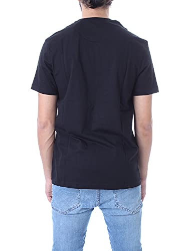 Lyle and Scott - Camiseta de cuello redondo para hombre Negro negro azabache S