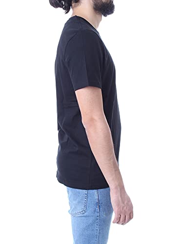 Lyle and Scott - Camiseta de cuello redondo para hombre Negro negro azabache S