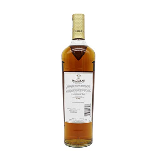 Macallan Sherry Oak 12 Años Single Malt Whisky Escoces, 40% - 700 ml