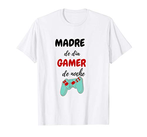 Madre de Día Gamer de Noche regalo Personalizado cumpleaños Camiseta