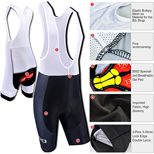 Maillot Ciclismo Hombre, Ropa Ciclismo y Culotte Ciclismo con Culotte Pantalones Acolchado 3D Deportes al Aire Libre Ciclo Bicicleta 198 (Blue Color, XS)