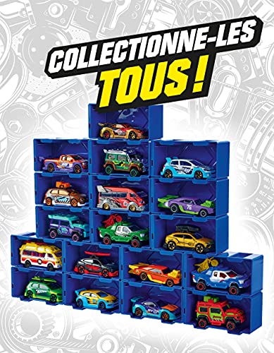 Majorette Tune Ups Series 1 - Juego de 4 Coches de Juguete de Metal con 28 sorpresas para tunear 4 de 18 Coches en Paquete Sorpresa con Accesorios de Tuning (4 Unidades), Color Aleatorio