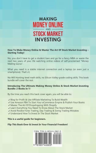 Making Money Online and Stock Market Investing: Learn how to Make Money Online with Dropshipping, Blogging, Amazon FBA and Learn All About Options, Forex, Day and Swing Trading