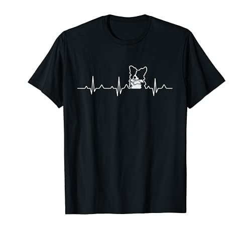 Mamá de Border Collie, Border Collie Latido del corazón EKG Camiseta