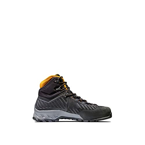 MAMMUT Bota ALNASCA Pro II Mid GTX, Botas de Senderismo Hombre, Black/Dark Radiant, 42 EU