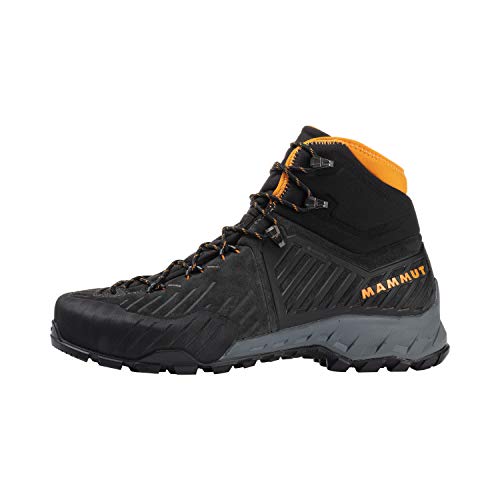 MAMMUT Bota ALNASCA Pro II Mid GTX, Botas de Senderismo Hombre, Black/Dark Radiant, 42 EU