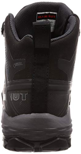 Mammut Bota DUCAN Mid GTX Botas Montañismo, Alpinismo y Trekking Hombre, Multicolor (Black/Dark Titanium), 40 1/3