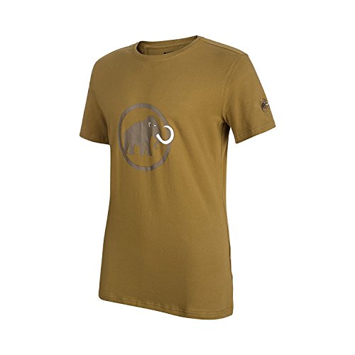 Mammut Camiseta para Hombre con Logotipo de Color Arena Oscuro, Talla XXS