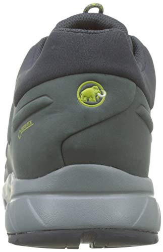 Mammut Convey Low GTX, Zapatillas de Senderismo Hombre, Gris (Graphite/Dark Citron 000), 40 2/3 EU