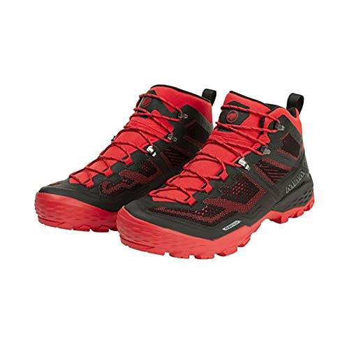 Mammut Ducan Mid GTX, Zapatillas para Carreras de montaña Hombre, Dark Spicy/Black, 45 1/3 EU