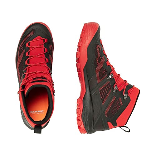 Mammut Ducan Mid GTX, Zapatillas para Carreras de montaña Hombre, Dark Spicy/Black, 45 1/3 EU