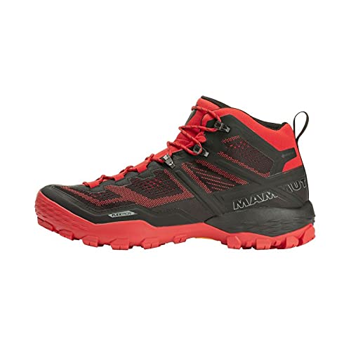 Mammut Ducan Mid GTX, Zapatillas para Carreras de montaña Hombre, Dark Spicy/Black, 45 1/3 EU