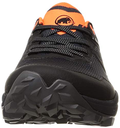 MAMMUT Zapatilla SERTIG II Low GTX, Senderismo Hombre, Black/Vibrant Orange, 45 1/3 EU