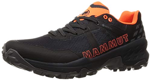 MAMMUT Zapatilla SERTIG II Low GTX, Senderismo Hombre, Black/Vibrant Orange, 45 1/3 EU