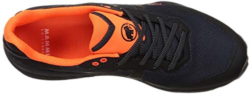 MAMMUT Zapatilla SERTIG II Low GTX, Senderismo Hombre, Black/Vibrant Orange, 45 1/3 EU