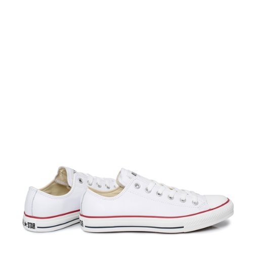 Mandriles Conversar 132173C AS OX clásico Lea Blanca de Cuero Blanco, Converse Schuhe Unisex Sizegroup 10:40