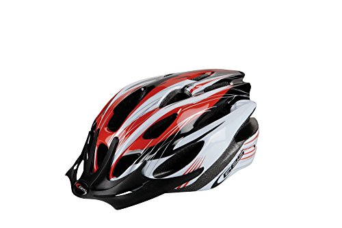  Manufacturas Ges H406Q30 - Casco de Ciclismo Rocket, Color Negro, Rojo y Blanco, Talla L (58-62)