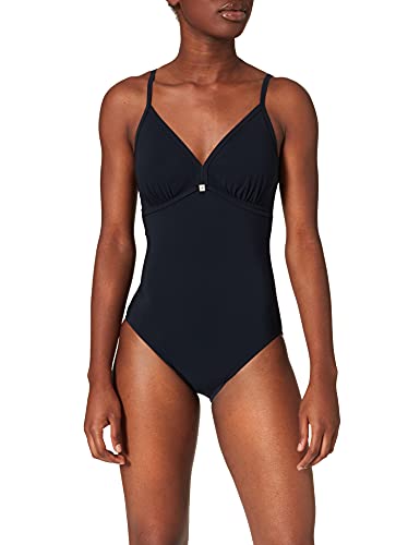 Marc O’Polo Body & Beach Beachsuit Mono, Schwarz (Blauschwarz 001), Talla Alemana: 38, 75C (Talla Fabricante: 038C) para Mujer