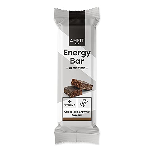 Marca Amazon - Amfit Nutrition Barritas energéticas - Sabor Choc Brownie - 12 x 60g