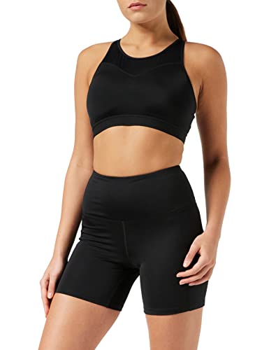 Marca Amazon - AURIQUE Shorts de Deporte Mujer, Negro (Black), 38, Label:S