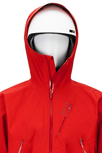 Marmot Knife Edge Jacket Chubasquero Rígido, Chaqueta Impermeable, A Prueba De Viento, Impermeable, Transpirable, Hombre, Victory Red, S