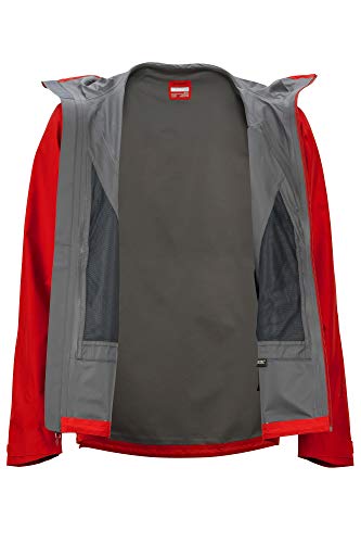 Marmot Knife Edge Jacket Chubasquero Rígido, Chaqueta Impermeable, A Prueba De Viento, Impermeable, Transpirable, Hombre, Victory Red, S