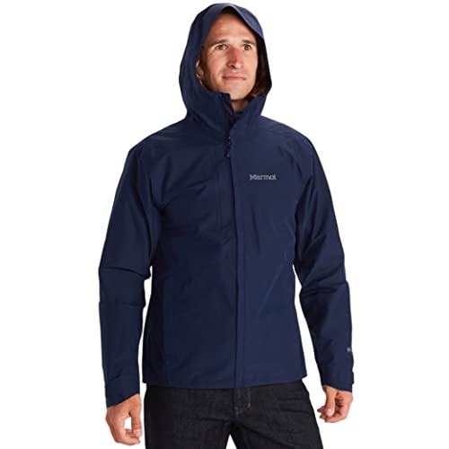 Marmot Minimalist Jacket Chubasquero Rígido, Chaqueta Impermeable, A Prueba De Viento, Impermeable, Transpirable, Hombre, Arctic Navy, L