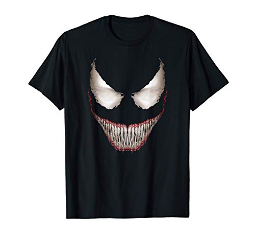 Marvel Venom Big Face Grin Halloween Costume Camiseta