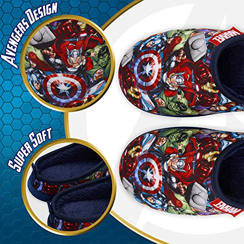 Marvel Zapatillas Casa Hombre, Pantuflas Hombre con Superheroes Capitan America Iron Man Thor y Hulk, Regalos Para Hombre y Adolescente (45, numeric_45)