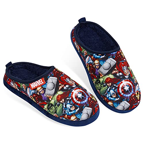 Marvel Zapatillas Casa Hombre, Pantuflas Hombre con Superheroes Capitan America Iron Man Thor y Hulk, Regalos Para Hombre y Adolescente (45, numeric_45)